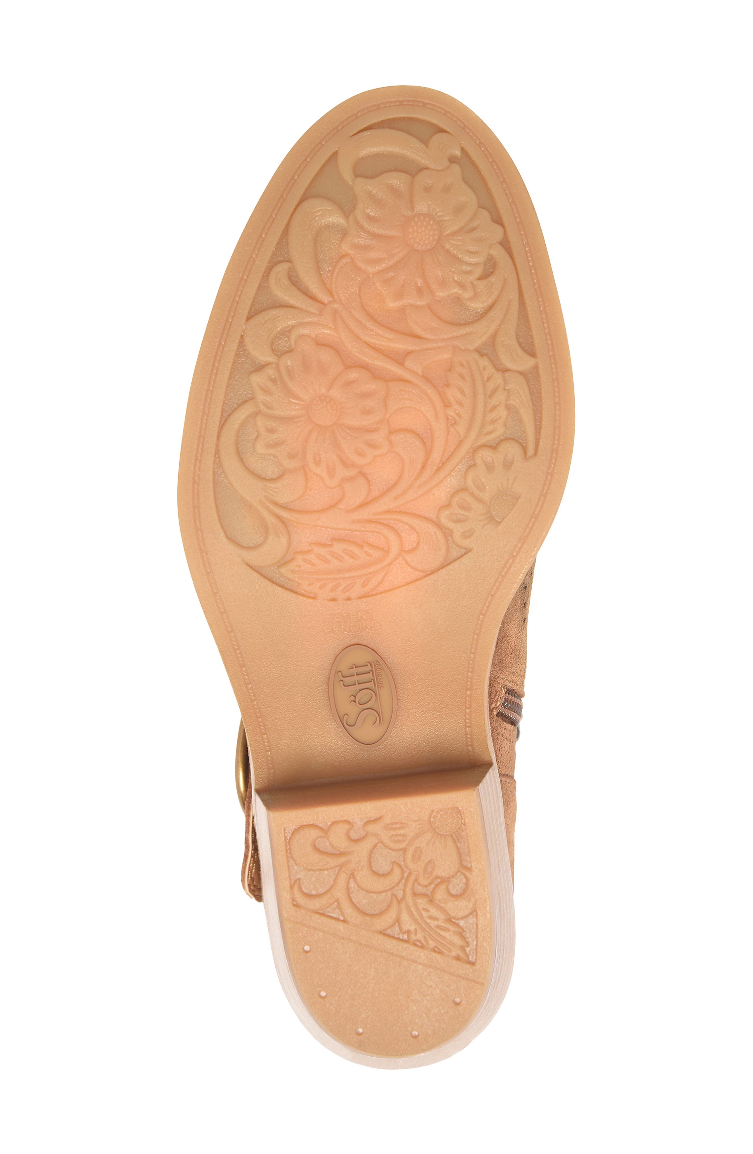 Söfft Adriana Block Heel Bootie, Alternate, color, Havana Brown Suede