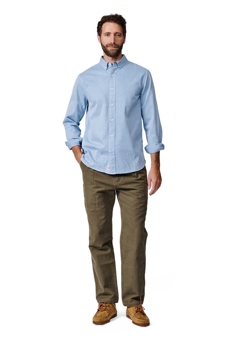 Hessle Long Sleeve Relaxed Fit Shirt, Alternate, color, Pale Blue