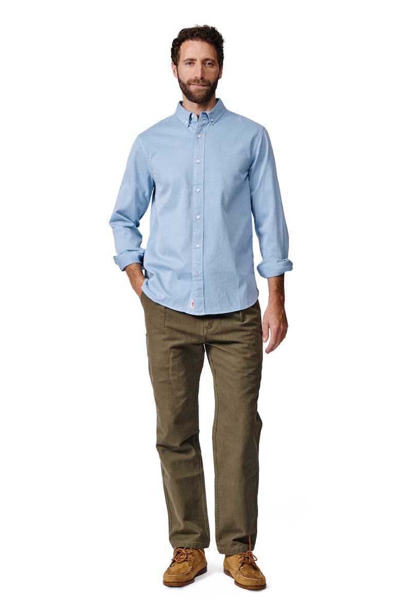Aubin Hessle Long Sleeve Relaxed Fit Shirt, Alternate, color, Pale Blue