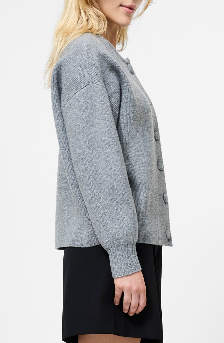 French Connection Riddley Drop Shoulder Cardigan, Alternate, color, Grey Melange