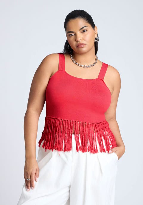 Fringe Crop Top (Plus Available)