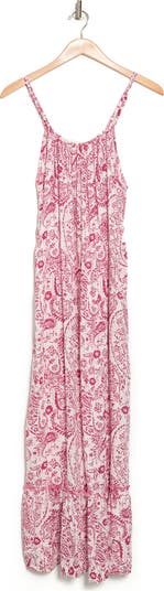 Floral Paisley Cover-Up Maxi Dress