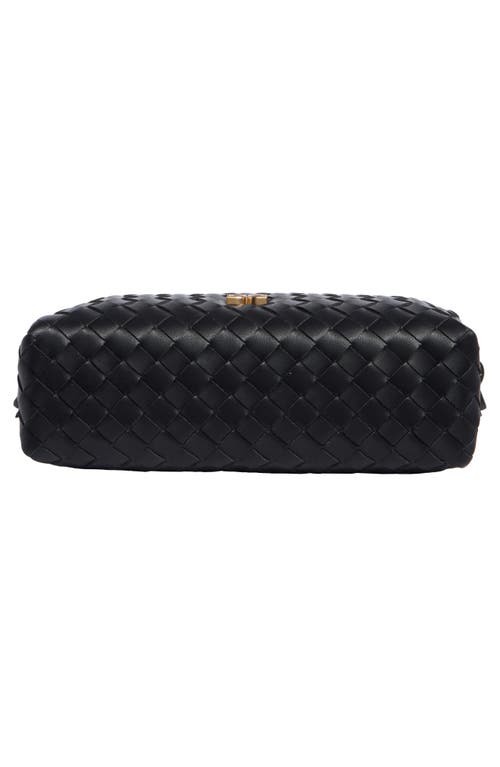 Sam Edelman Margo Small Woven Crossbody Bag In Black