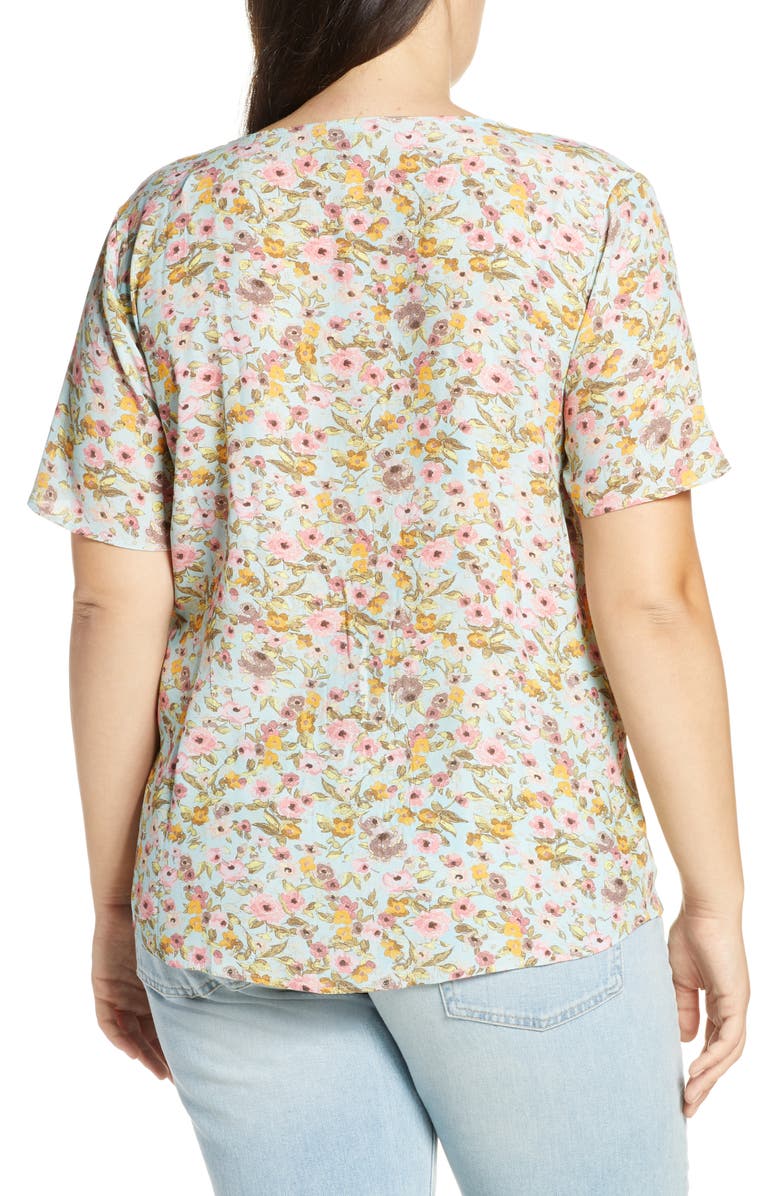 Something Navy Easy Woven Top, Alternate, color, 