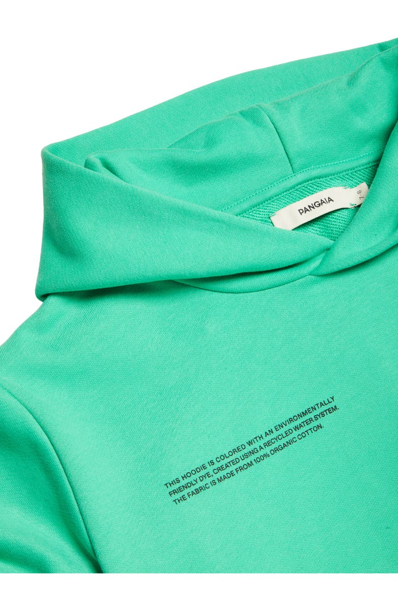 PANGAIA Kids' 365 Organic Cotton Hoodie, Alternate, color, Jade Green