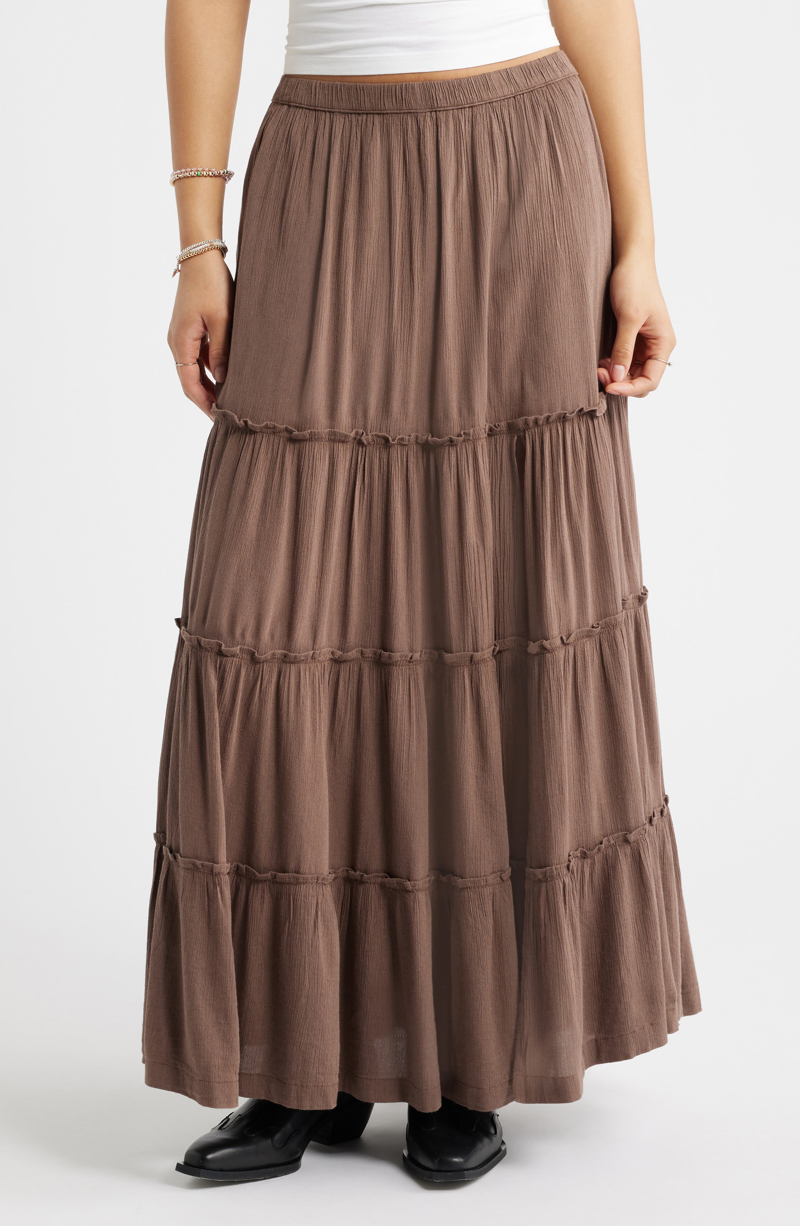 Tiered Maxi Skirt - image 3