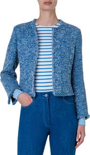 Akris punto Stretch Cotton Tweed Jacket