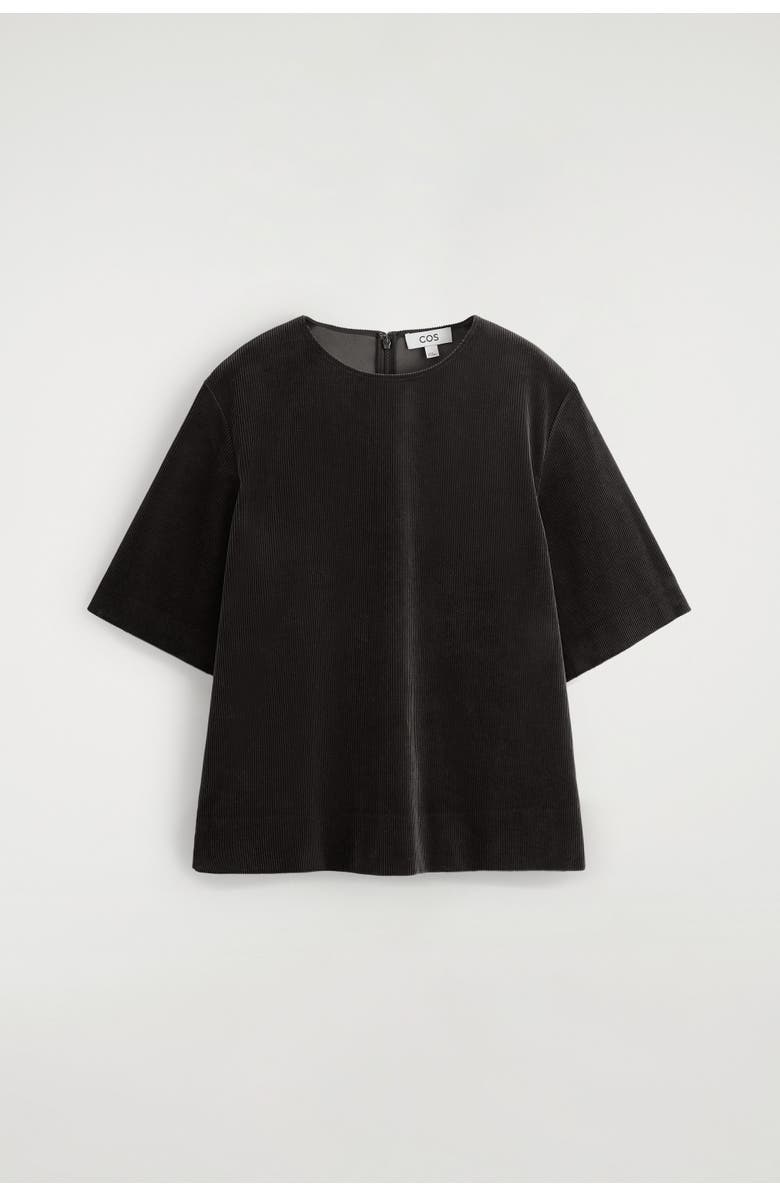 COS Corduroy Top, Alternate, color, Dark Brown