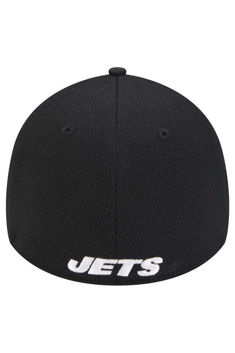 Men's New Era Black New York Jets Active 39THIRTY Flex Hat, Alternate, color, Black