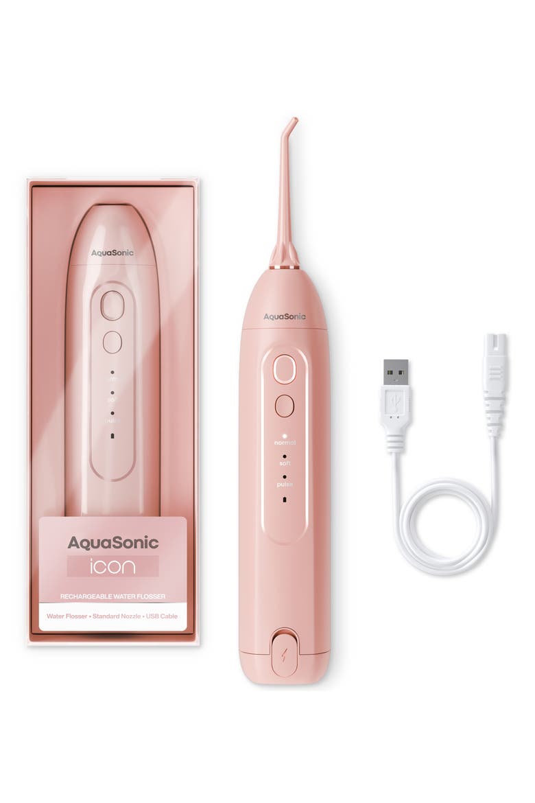 Icon Electric Rechargeable Water Flosser, Alternate, color, BLUSH
