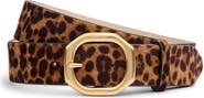 rag & bone Audrey Leopard Calf Hair Belt