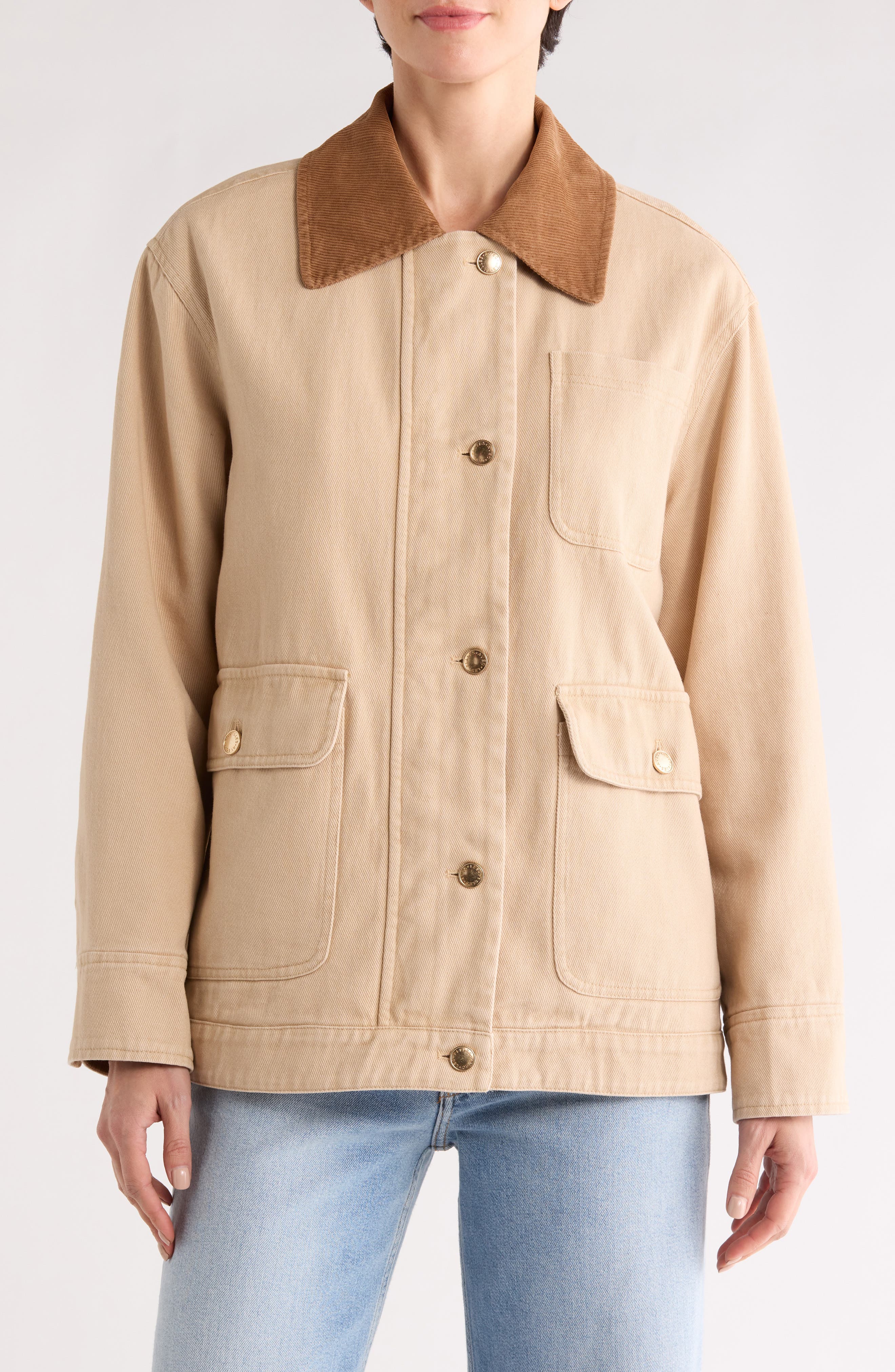 Avec Les Filles Relaxed Fit Barn Jacket