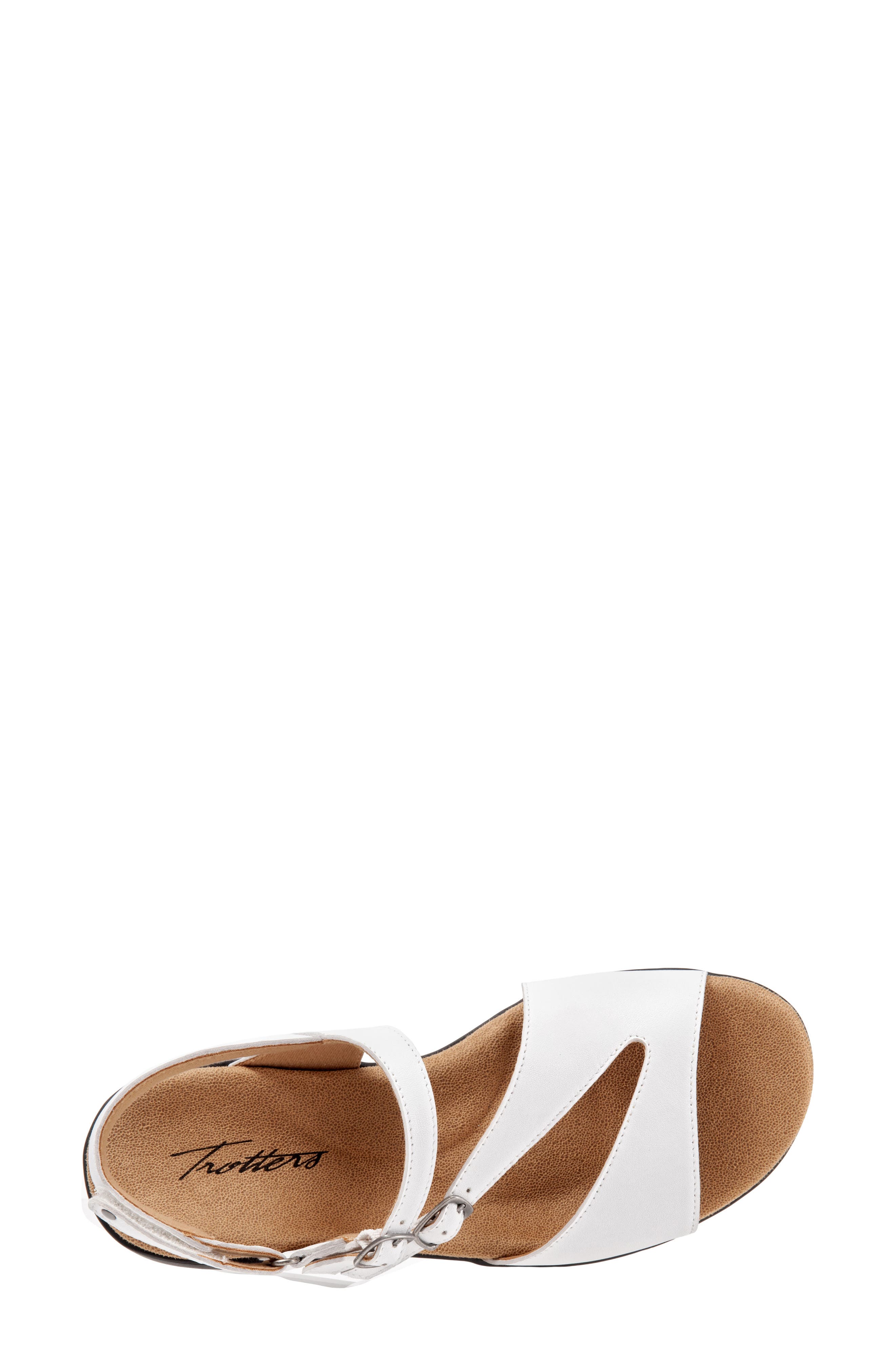 Riva Sandal, Alternate, color, WHITE LEATHER