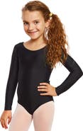 Leveret Girls Long Sleeve Leotard