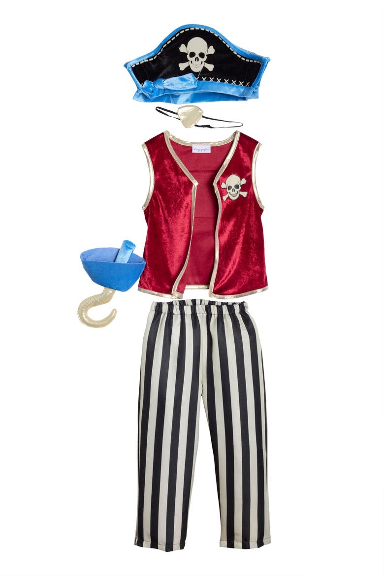 Pirate Costume for Kids, Alternate, color, Red