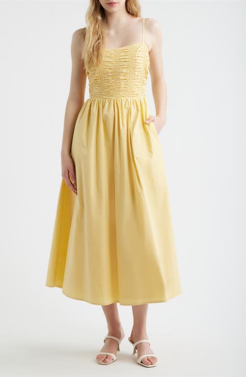 Smock Bodice Cotton Sundress