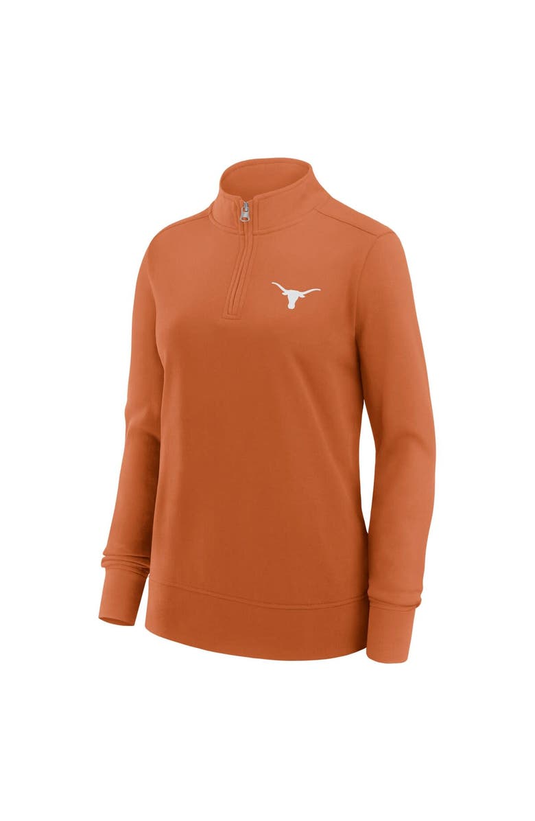 FANATICS Women's Fanatics Texas Orange Texas Longhorns Velocity French Terry Quarter-Zip Jacket, Alternate, color, Burnt Orange