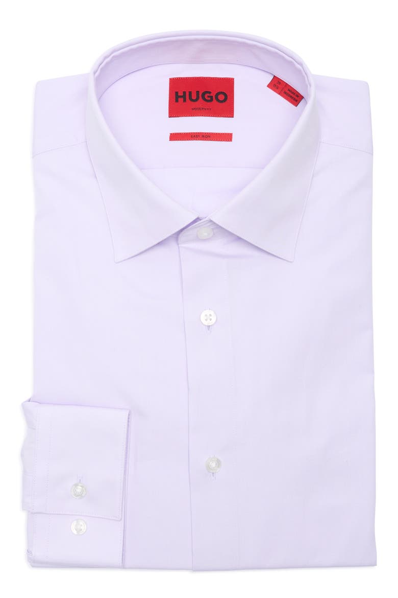 Valerio Modern Fit Cotton Dress Shirt, Alternate, color, LIGHT/ PASTEL PURPLE