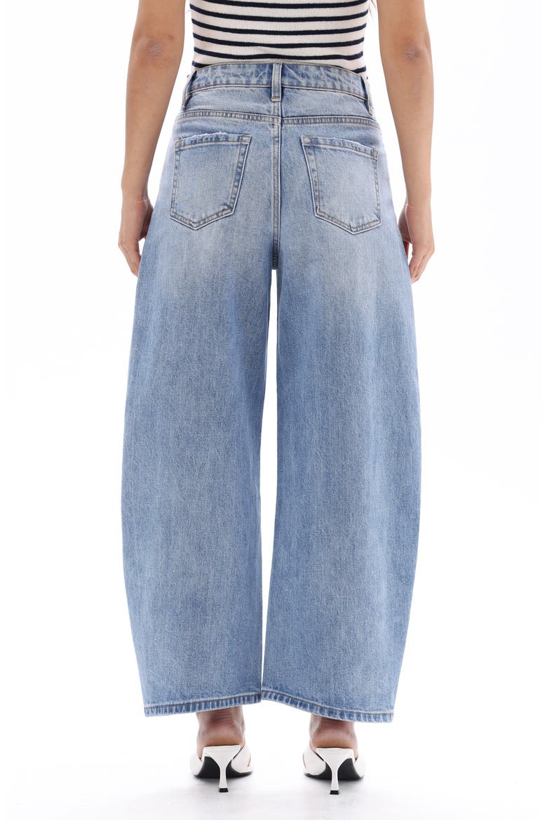 High Waist Ankle Barrel Jeans, Alternate, color, REVERIE