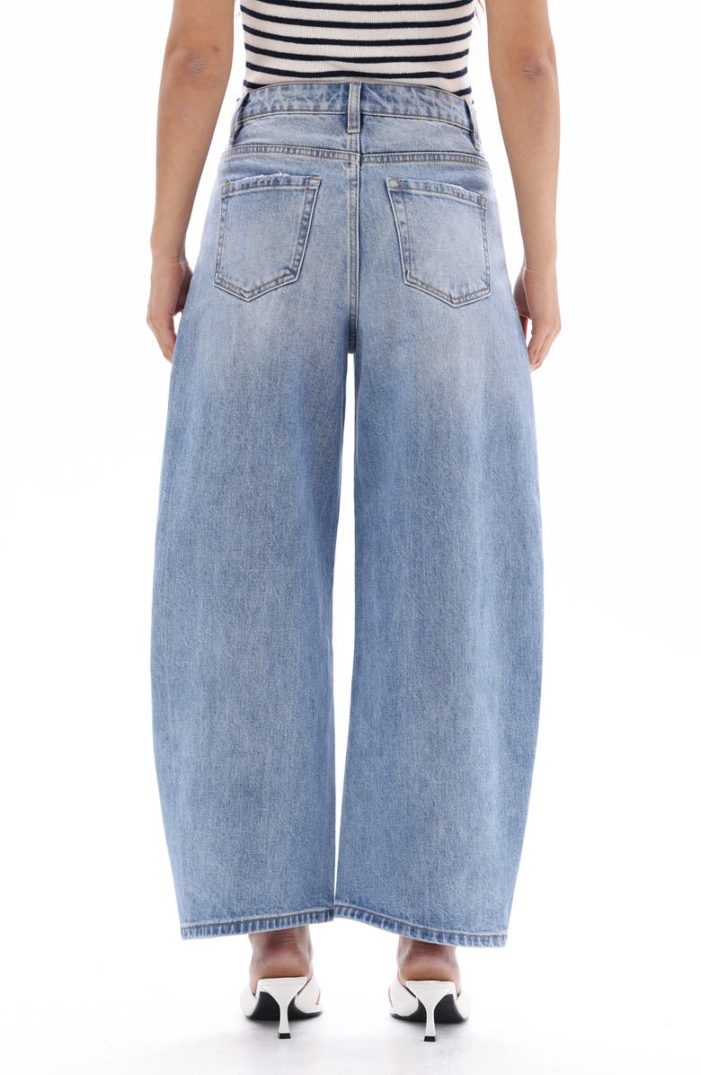 Bayeas High Waist Ankle Barrel Jeans, Alternate, color,