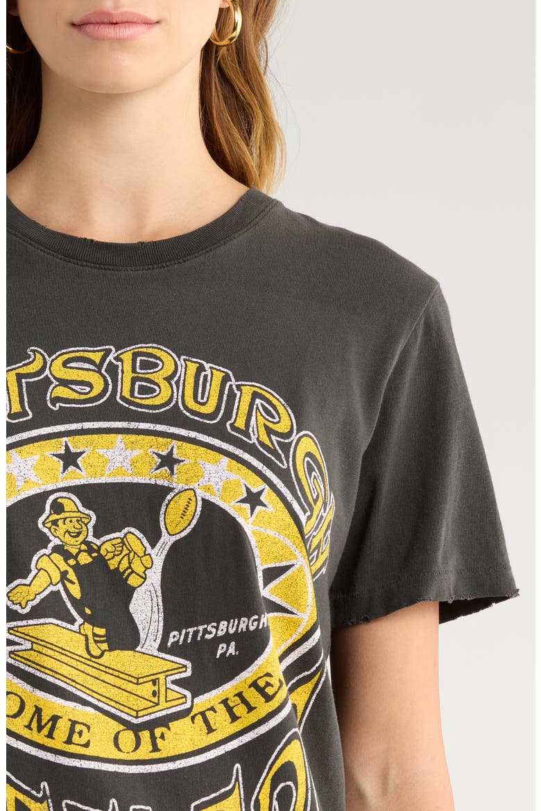 Steelers Home Cotton Graphic T-Shirt, Alternate, color, TRUE BLACK