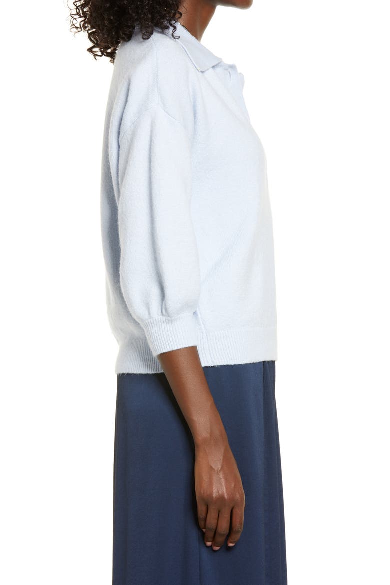 Women's Polo Sweater, Alternate, color, BLUE FEATHER