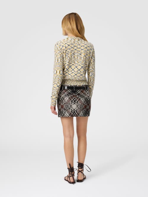 Missoni Crew Neck Sweater With Flame Pattern In Multi