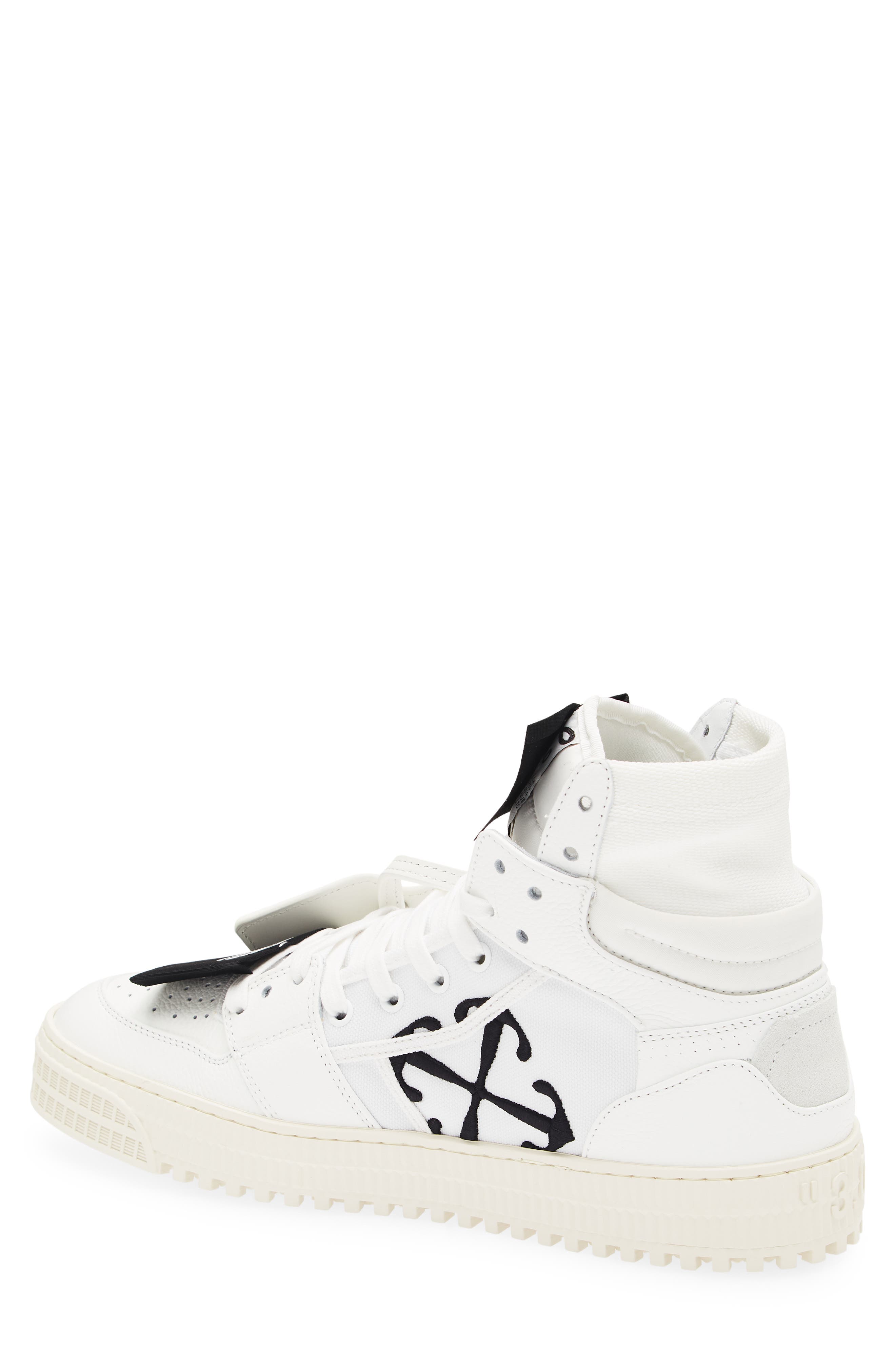 Off-White Off Court 3.0 High Top Sneaker, Alternate, color, Black And White