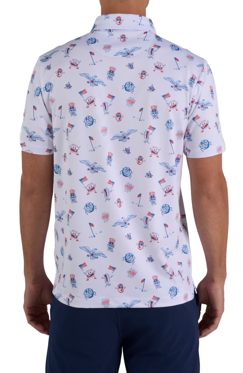 Bad Birdie Core Performance Polo, Alternate, color, Usa All Day Lets Play