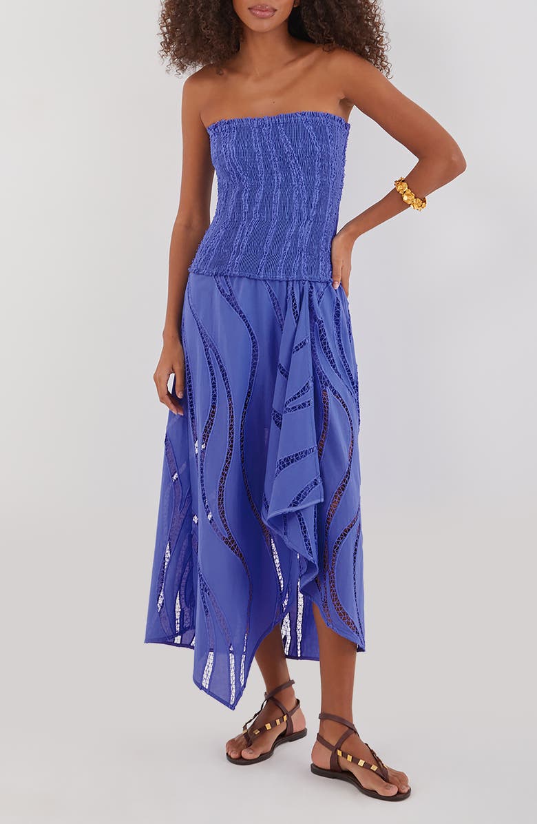 ViX Paula Hermanny Belina Strapless Cover-Up Dress, Main, color, 