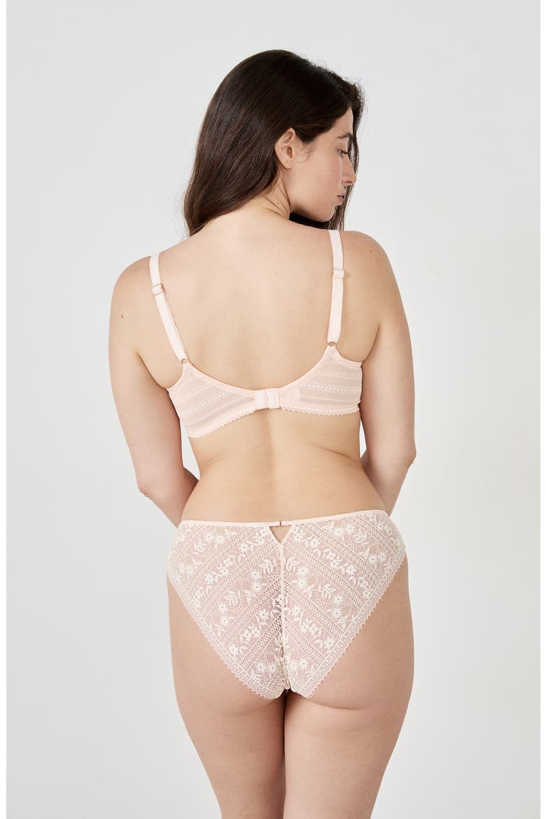Aura N°9 Underwire Balconette Bra, Alternate, color, BLUSH