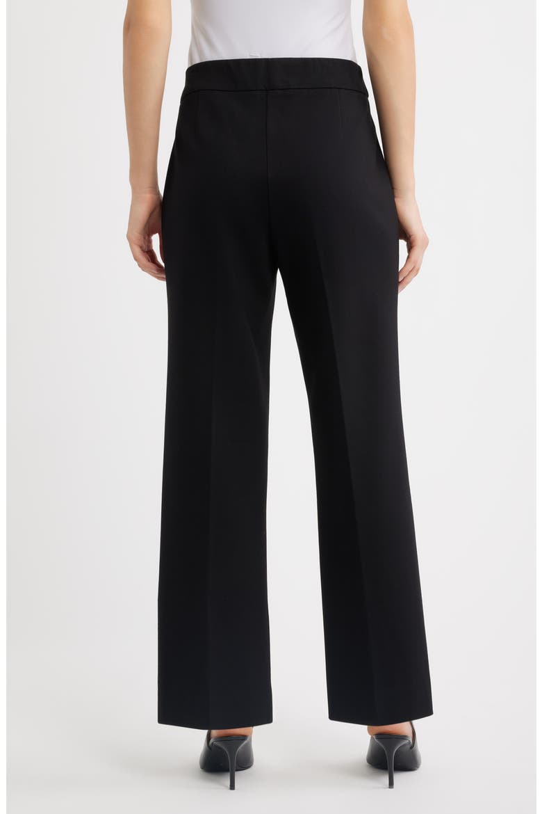 Pull On Welt Pocket Wide Leg Pants, Alternate, color, ANNE BLACK