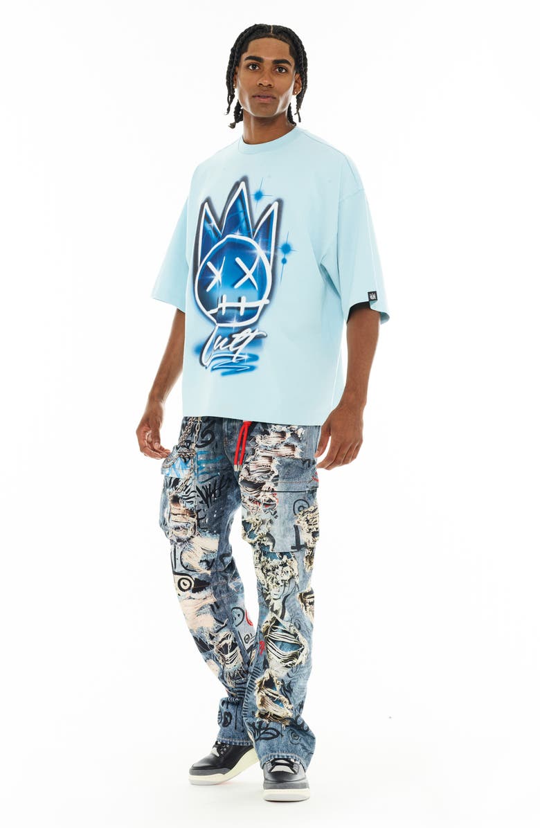 Cult of Individuality Grunge 607 Baggy Jeans, Alternate, color, Digital