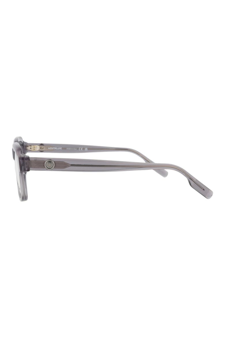 52mm Square Optical Glasses, Alternate, color, GREY TRANSPARENT