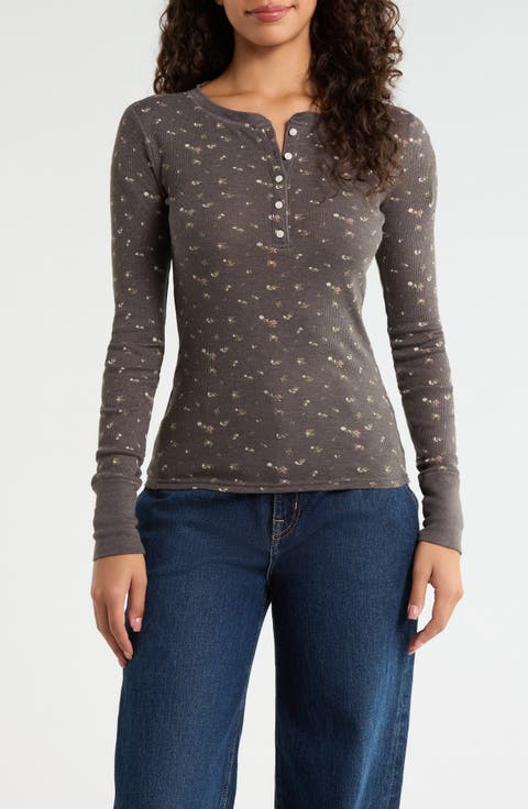 Rib Henley Top