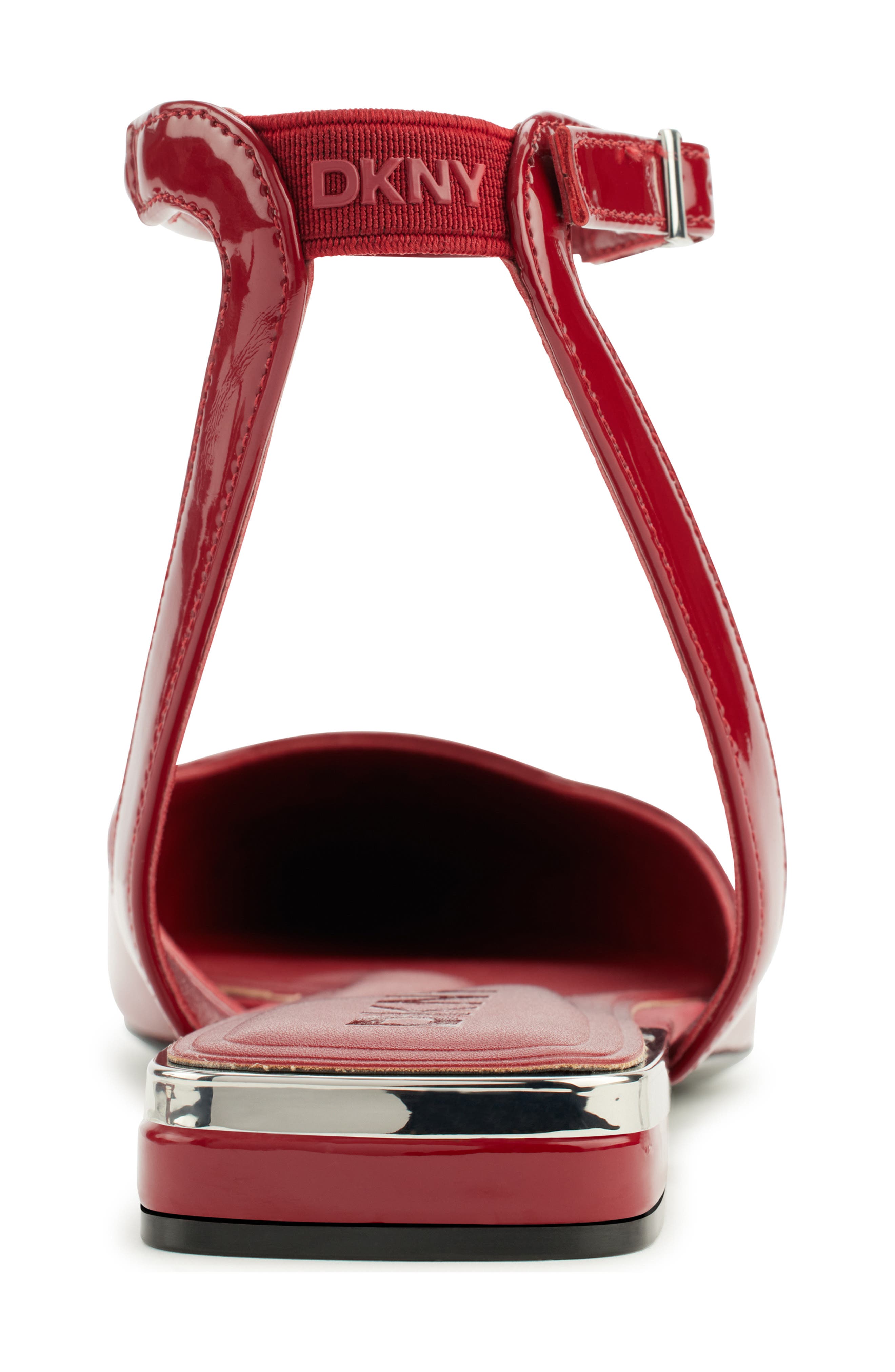 Cacia Ankle Strap Flat, Alternate, color, RUBY RED