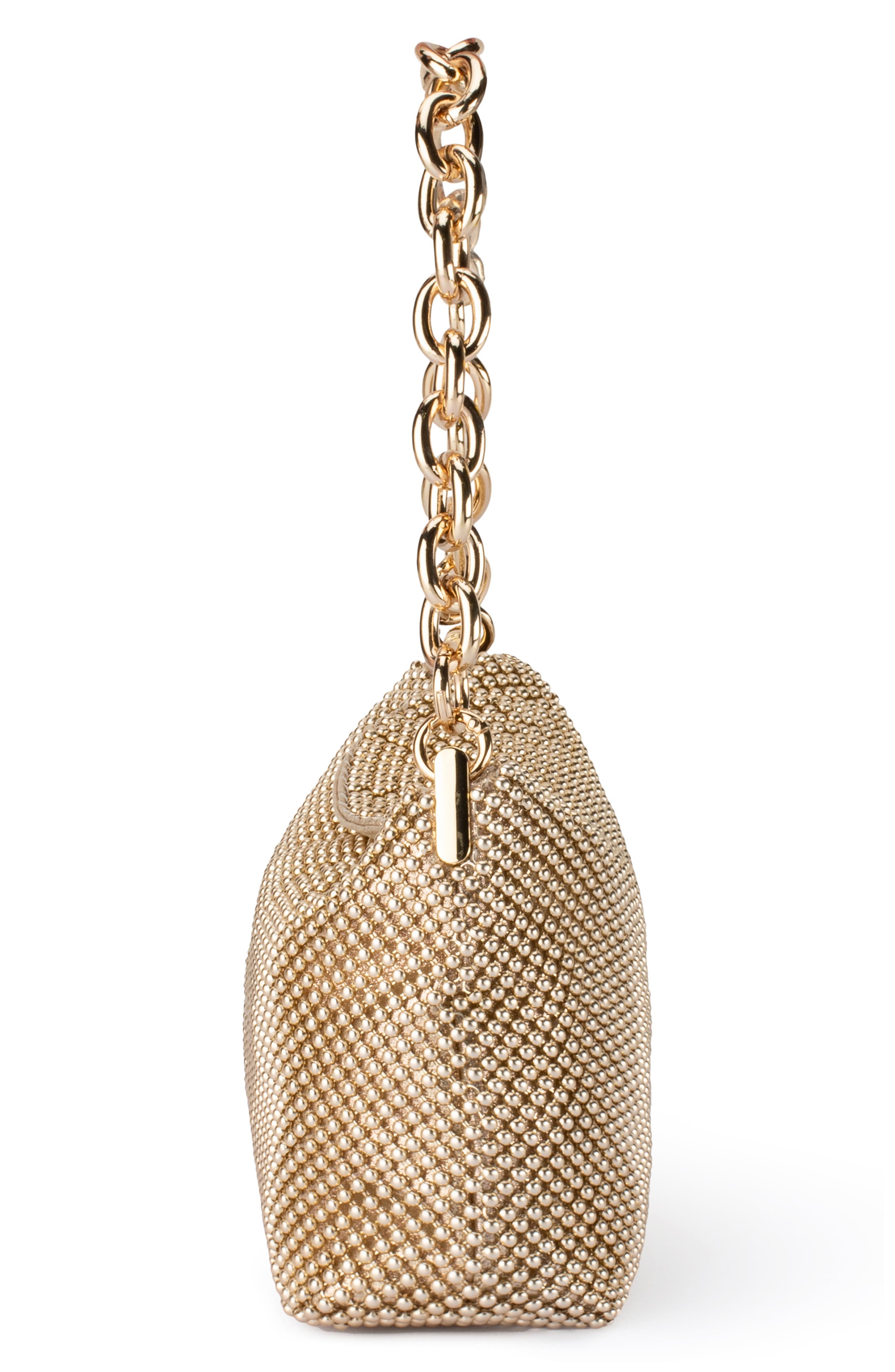 Женские сумки Olga Berg Skylar Ball Mesh Shoulder Bag — фото 6
