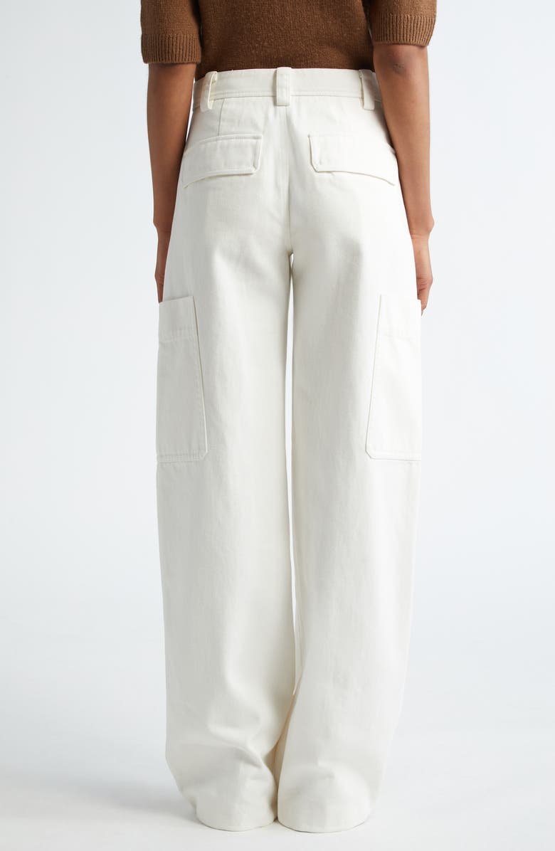 Vince Utility Cotton Twill Cargo Pants, Alternate, color, Off White