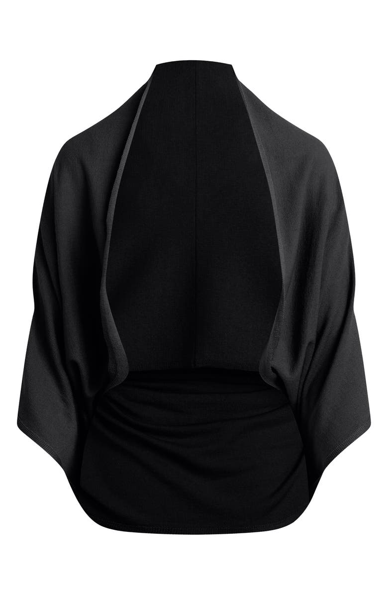 Favorite Daughter The Lightweight Knit Wrap Scarf, Alternate, color, Black