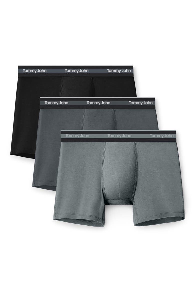 3-Pack Comfort Micro 4-Inch Boxer Briefs, Main, color, BLACK, TURBULENCE, MONUMENT