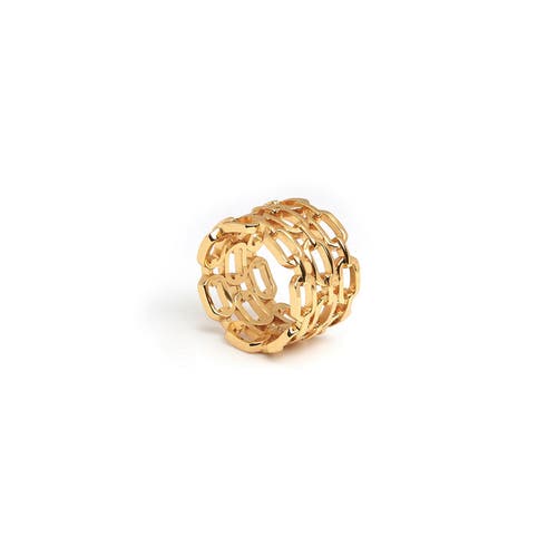 Zarux Modern Day Ring In Gold