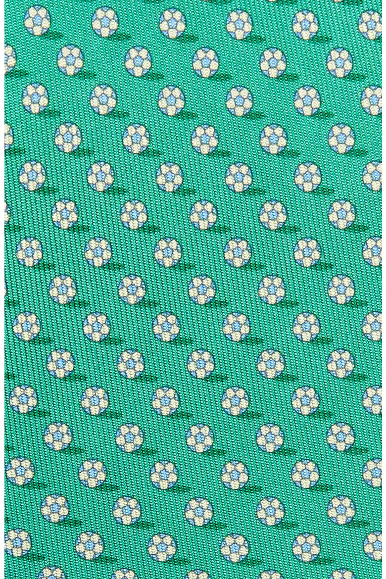 Salvatore Ferragamo Soccer Print Silk Tie, Alternate, color, VERDE
