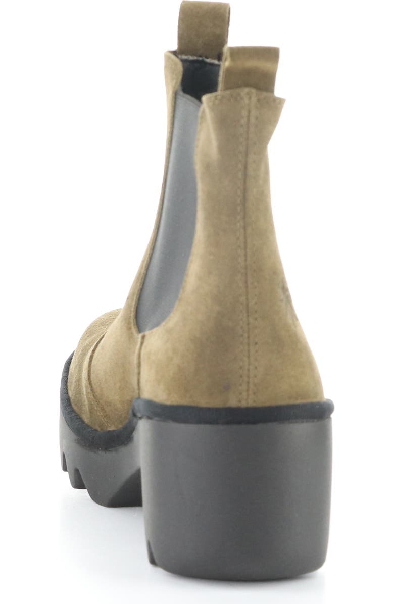 Fly London Trig Platform Chelsea Boot, Alternate, color, Elephant Oil Suede