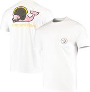vineyard vines Men's Vineyard Vines White Pittsburgh Steelers Big & Tall Helmet T-Shirt