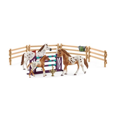 Horse Club Lisa's Tournament Training, 17 Piece Playset