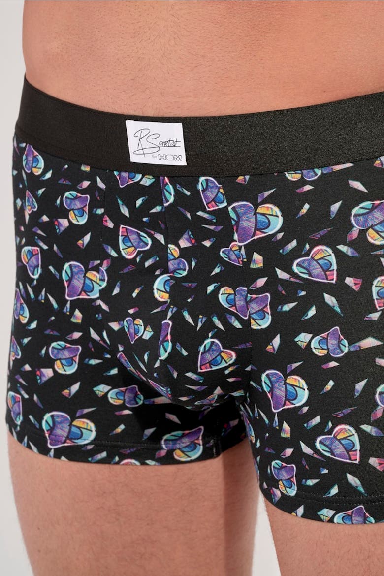 Love Me Boxer Briefs, Alternate, color, Black Print