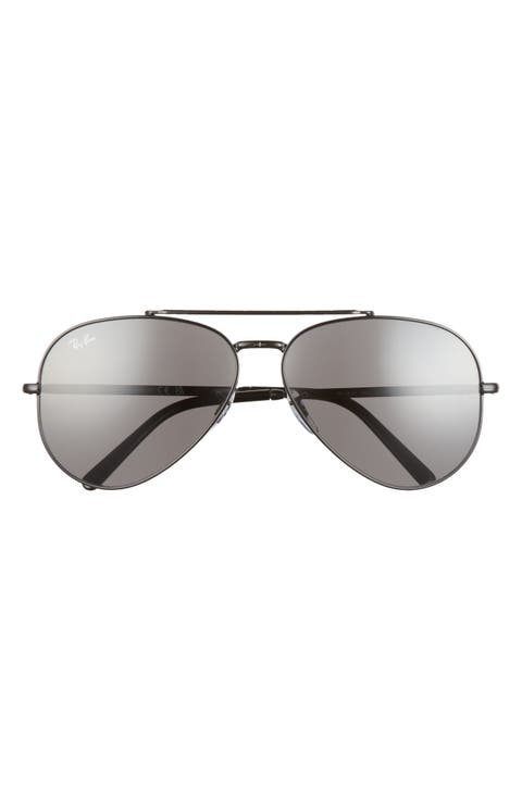 New Aviator 62mm Oversize Pilot Sunglasses