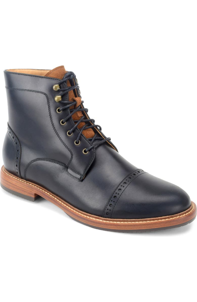 Warfield & Grand Woodlands Brogue Boot, Main, color, Black
