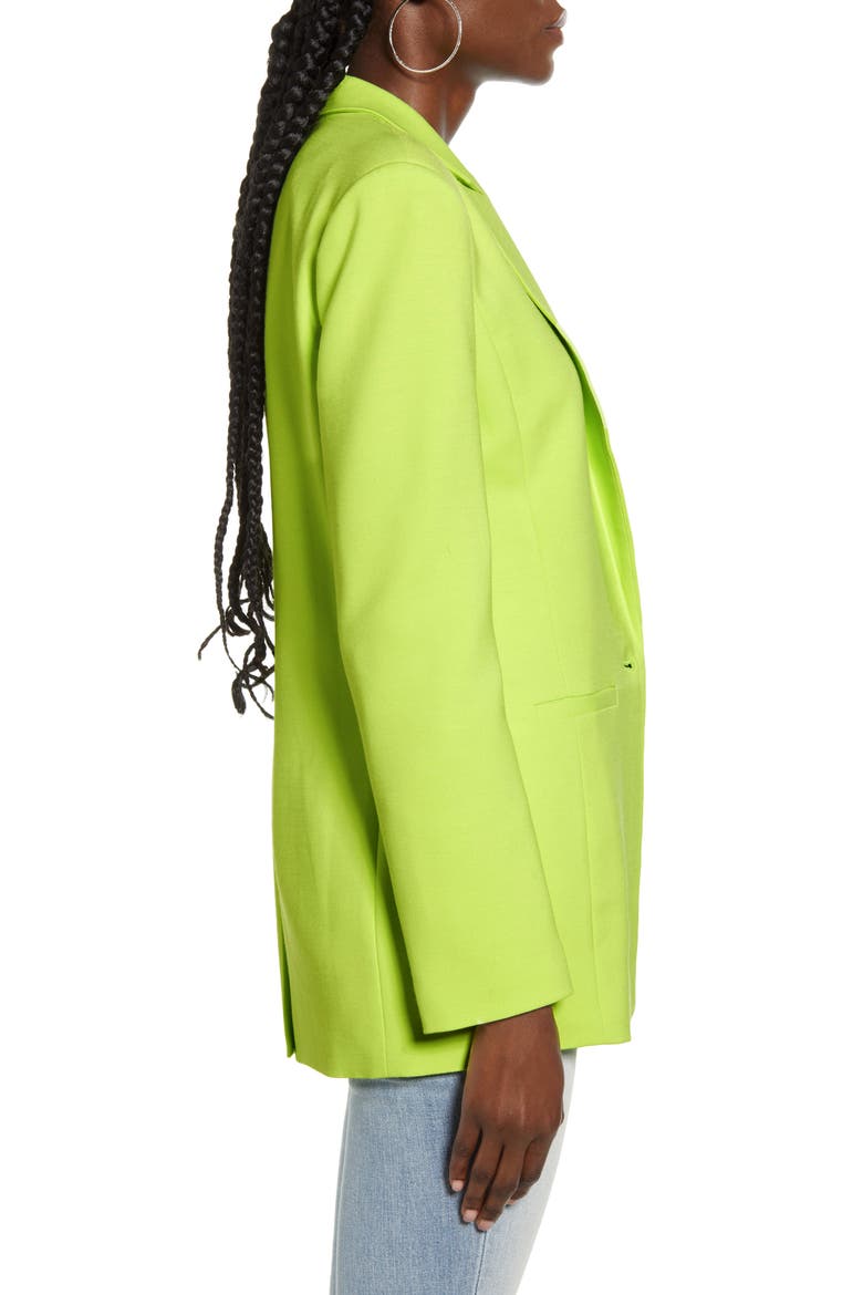 Tailored Blazer, Alternate, color, LIME