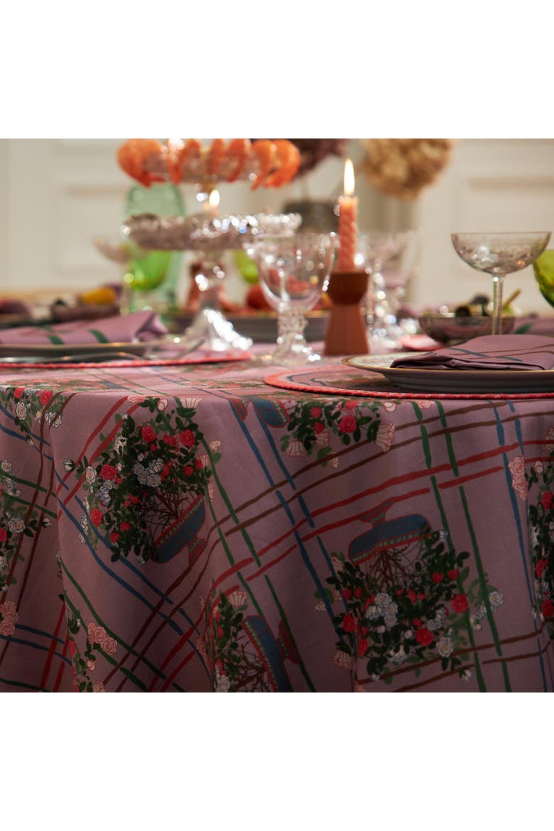 Tablecloth La Vie en Rose, Alternate, color, Pink